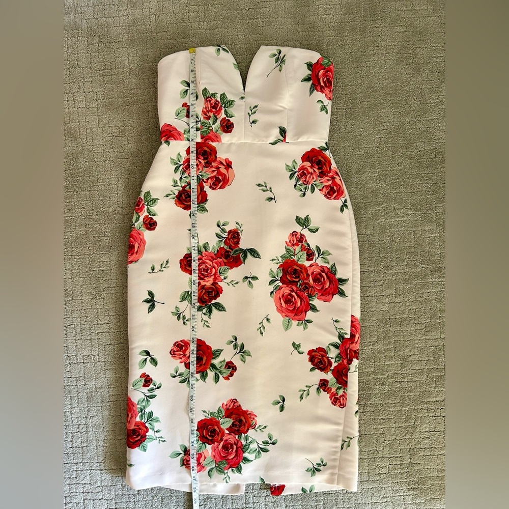 Floral Strapless Dress